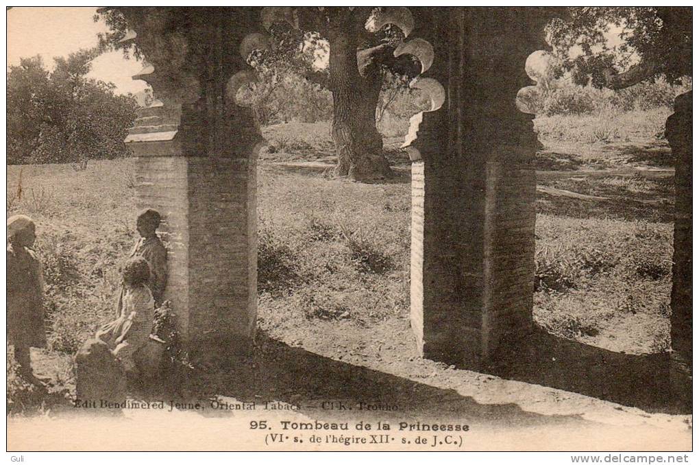 Algérie > (Tlemcen) Tombeau de la Princesse (Editions  Bendimered Jeune, Oriental Tabacs-cl Prouho n°95)* PRIX FIXE