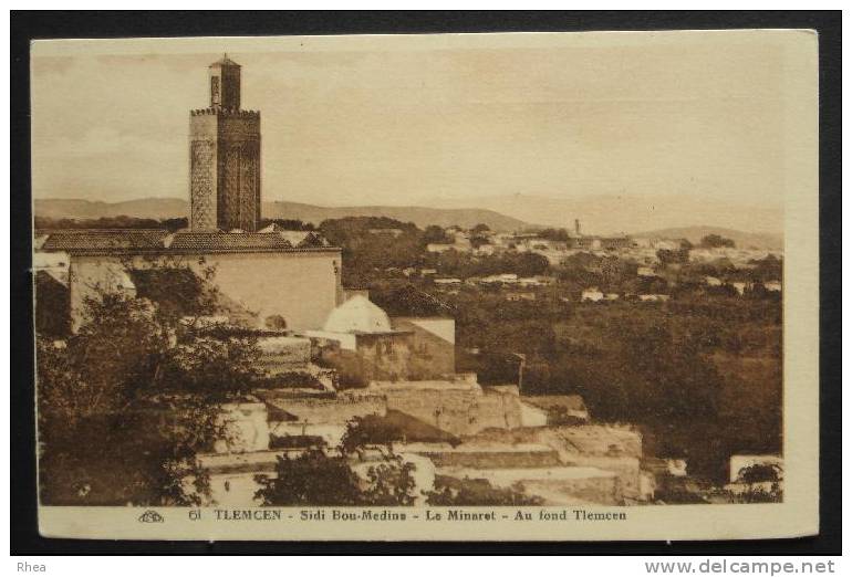 Algérie Tlemcen minaret sépia   PalgerieP RH028071
