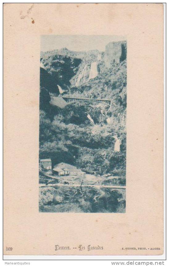 CPA PAYS ETRANGER-ALGERIE- TLEMCEN - LES CASCADES