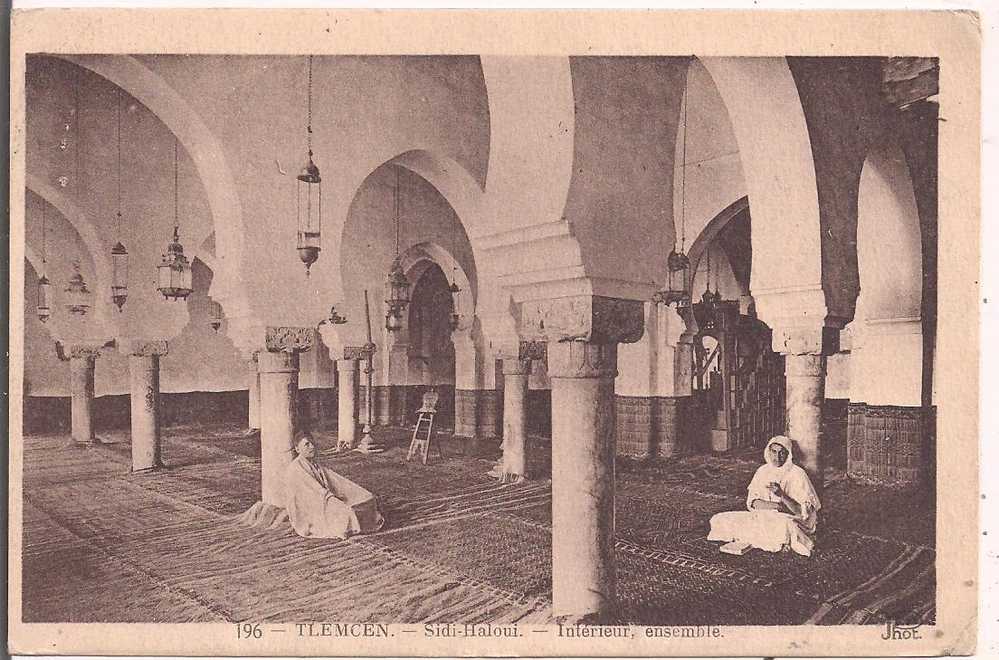 Algérie -  TLEMCEN  - Sidi-Haloui -  Intérieur, ensemble - animée - oblitérée en 1923 - prix fixe