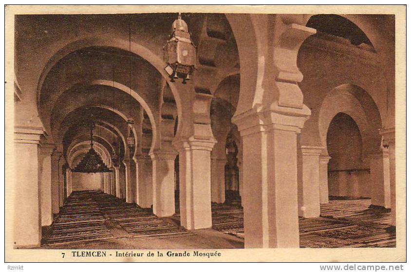 ALGERIE  TLEMCEN  Intérieur de la Grande Mosquée