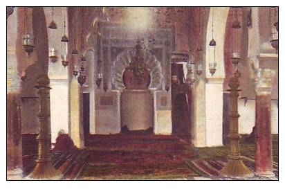 TLEMCEN - INTÉRIER DE LA GRANDE MOSQUÉE - CA 1910