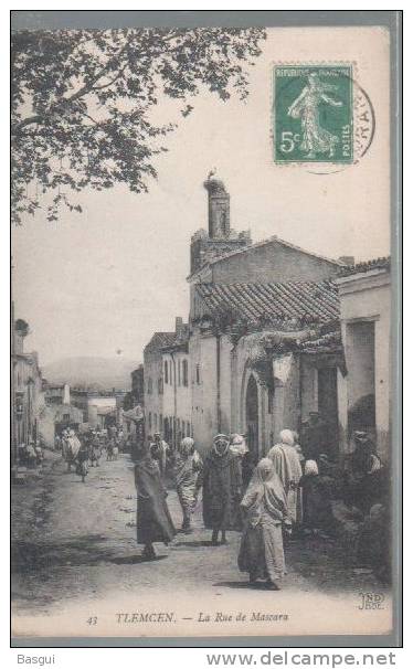 CPA Algerie, Tlemcen , la rue de Mascara