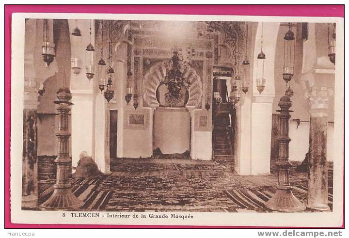 1095  ALGERIE     TLEMCEN  Intérieur de la Grande Mosquée
