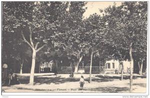 --TLEMCEN -- PLACE DES VICTOIRES --pub au dos extraits Noirot ,de Nancy --