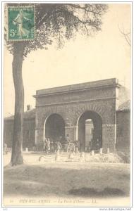 CPA Algérie - 21. SIDI-BEL-ABBES - La Porte d'Oran - LL - Animée