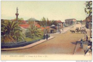 CPA - Sidi Bel Abbès - Avenue de la Gare