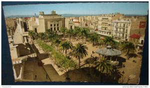 SIDI-BEL-ABBES.Place Carnot et le Theatre.Cpsm,neuve,be,