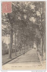 CPA SIDI-BEL-ABBES - AVENUE DE LA GARE