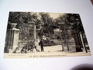 SETIF N°25  Entrée du jardin de la Place Barral