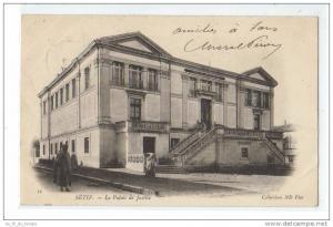 SETIF , LE PALAIS DE JUSTICE , ANIMATION , DOS 1900