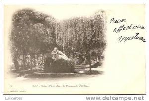 18. SETIF .STATUE D'ACIS DANS LA PROMENADE D'ORLEANS.
