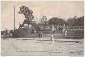 1906 MOSTAGANEM ENTREE DU JARDIN PUBLIC