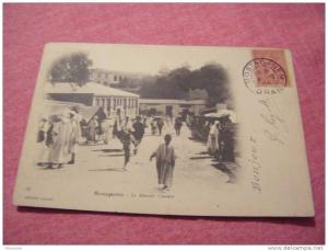 cpa ALGERIE--mostaganem---le marché couvert