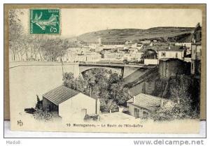 cpa Mostaganem  Algérie - le Ravin de l'Aïn Sefra , avec une partie de la Ville -