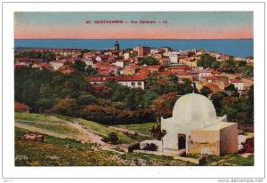 Mostaganem Vue couleur sur la ville Carte LL n° 45