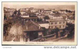 ALGERIE MOSTAGANEM  QUARTIER AVENUE RAYNAL ECRITE en 1937 TIMBREE à 50cts SUPERBE