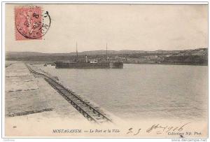 MOSTAGANEM    LE PORT ET LA VILLE