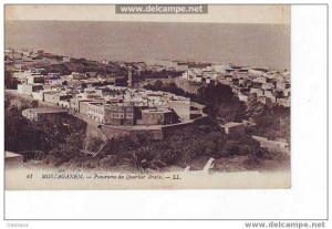 ALGERIE , MOSTAGANEM , PANORAMA DU QUARTIER ARABE