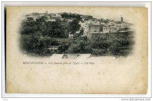 Mostaganem Vue générale prise du Tijdit carte précurseur