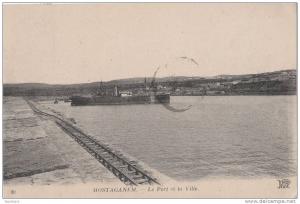 MOSTAGANEM    LE PORT ET LA VILLE