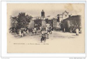 MOSTAGANEM , LA PORTE DE MASCARA , ANIMATION , DOS 1900