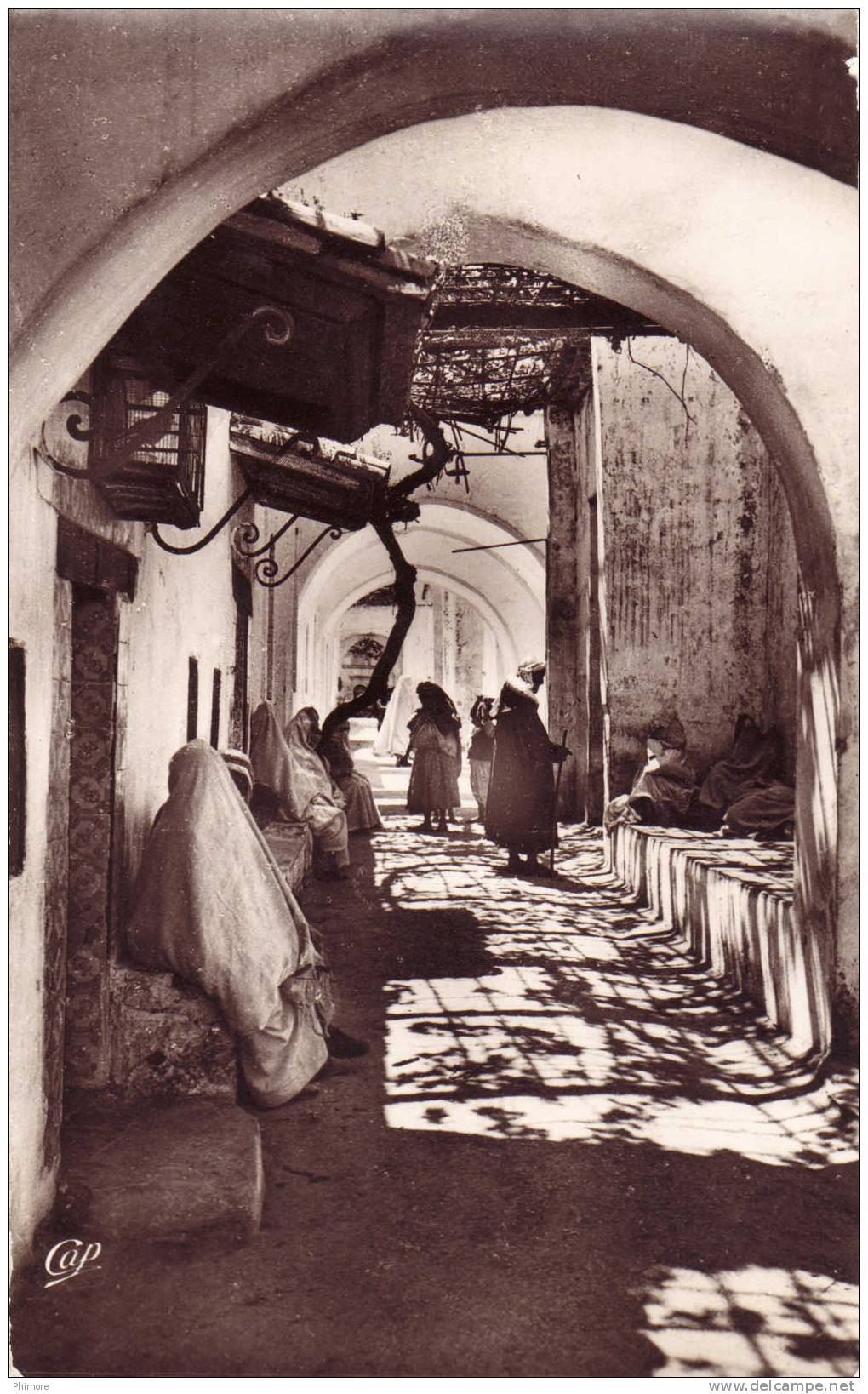 Ph-CPSM Tlemcen (Algérie) Le Passage Sidi Ahmed el Hassen, animée, petit format