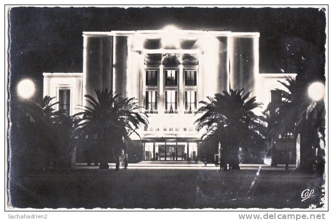 cpsm. SIDI BEL ABBES. Le Théâtre (Effet de nuit). 63