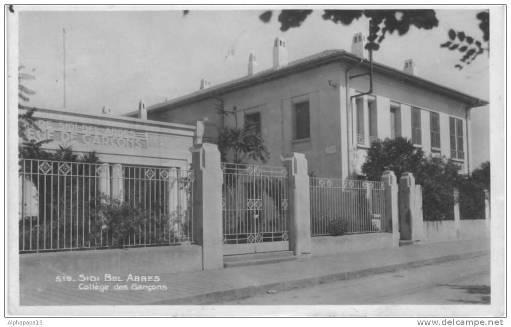 SIDI BEL ABBES college de garçons 1941