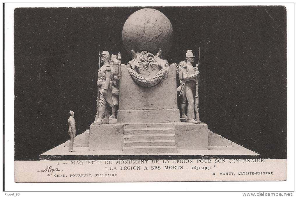 MAQUETTE DU MONUMENT DE LA LEGION POUR SON CENTENAIRE - 