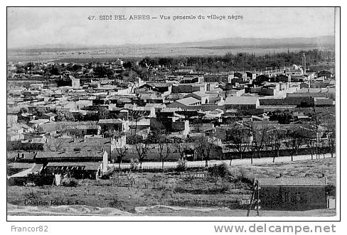 SIDI BEL ABBES  VUE GENERALE DU VILLAGE NEGRE