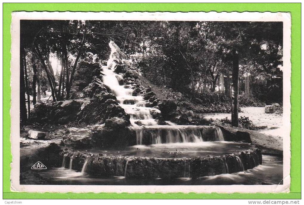 SIDI BEL ABBES - CASCADE DU JARDIN PUBLIC - Carte écrite en 1951
