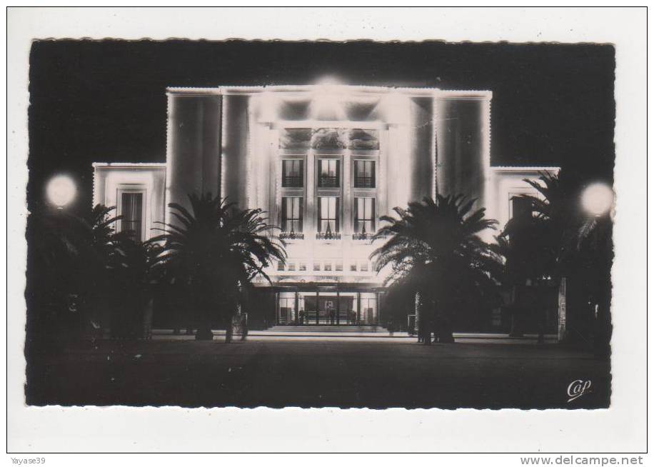 Algérie Sidi bel Abbès N° 63 le Théatre effet de nuit carte dentelée non voyagé