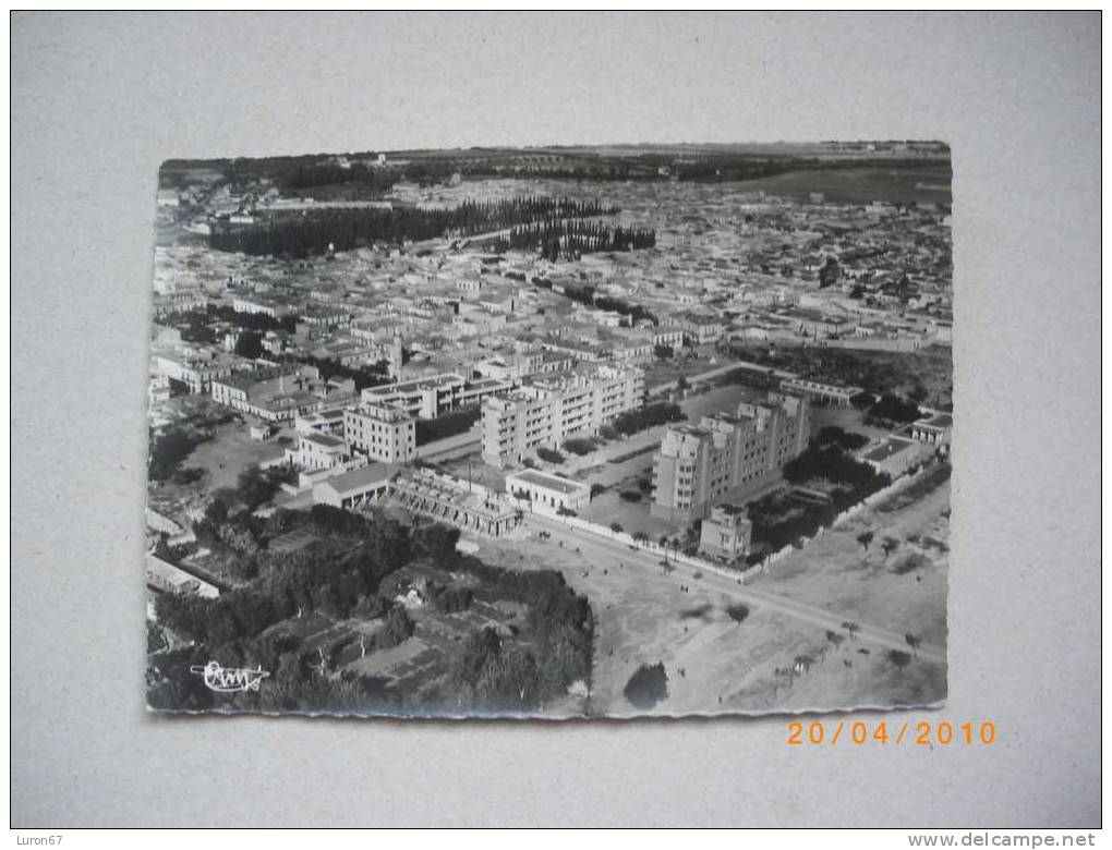 CPSM DE SIDI BEL ABBES vue aérienne de la ville et le Quartier indigène