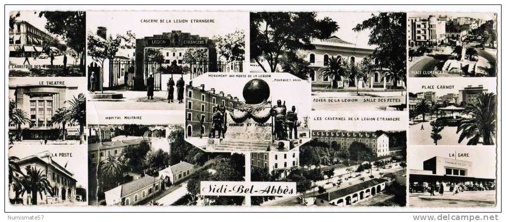 CPSM SIDI BEL ABBES - Multi-Vues - Format Panoramique 9 x 22 cm