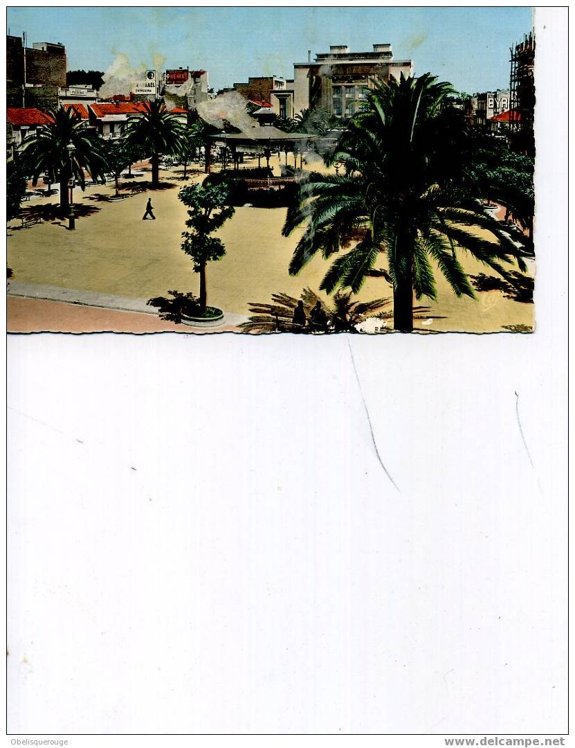 SIDI BEL ABBES PLACE CARNOT VERSO TEMOIGNAGE SOLDAT GUERRE 1963