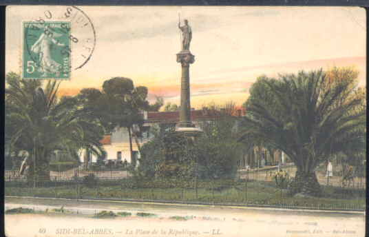 475 SIDI BEL ABBES – LA PLACE DE LA REPUBLIQUE ( taxe Italien )