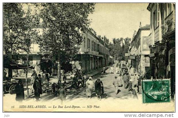 ALGERIE - SIDI BEL ABES - La Rue Lord Byron