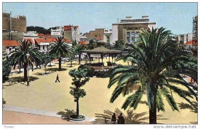 Algérie. Sidi bel Abbes. Place Carnot  (  CPSM CAP 70 ).