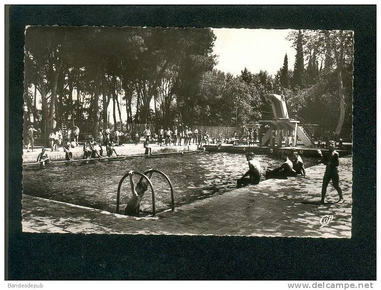 CPSM - Algérie - SIDI BEL ABBES - la Piscine (animée  CAP 92 format CPA)