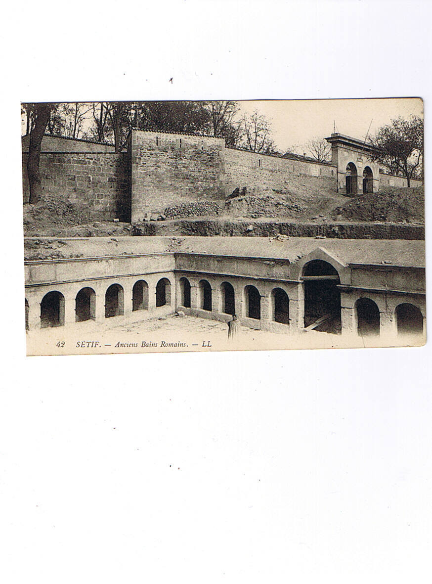 SETIF    LL   42    anciens bains romains  carte neuve