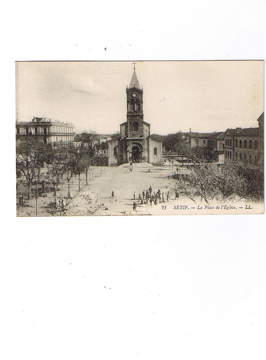 SETIF    LL  21   la place de l église   carte neuve