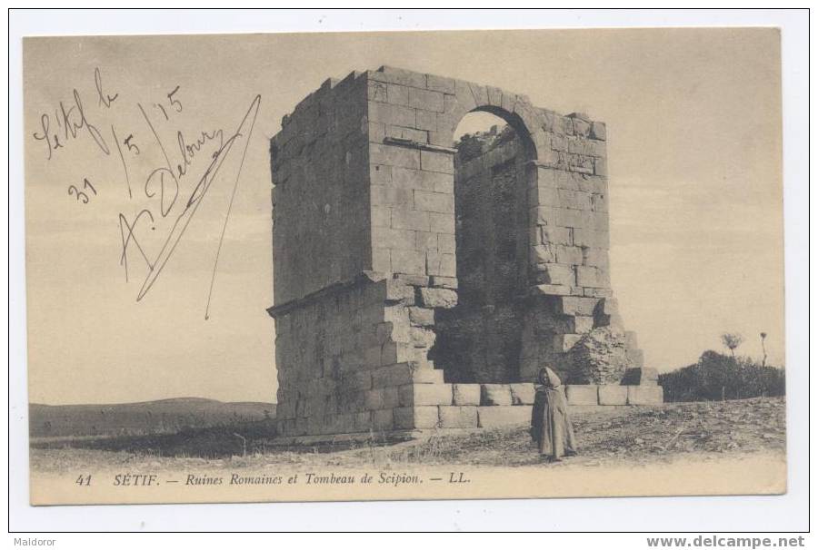ALGERIE  *** SETIF    Tombeau de *** SCIPION Animé (écrite)