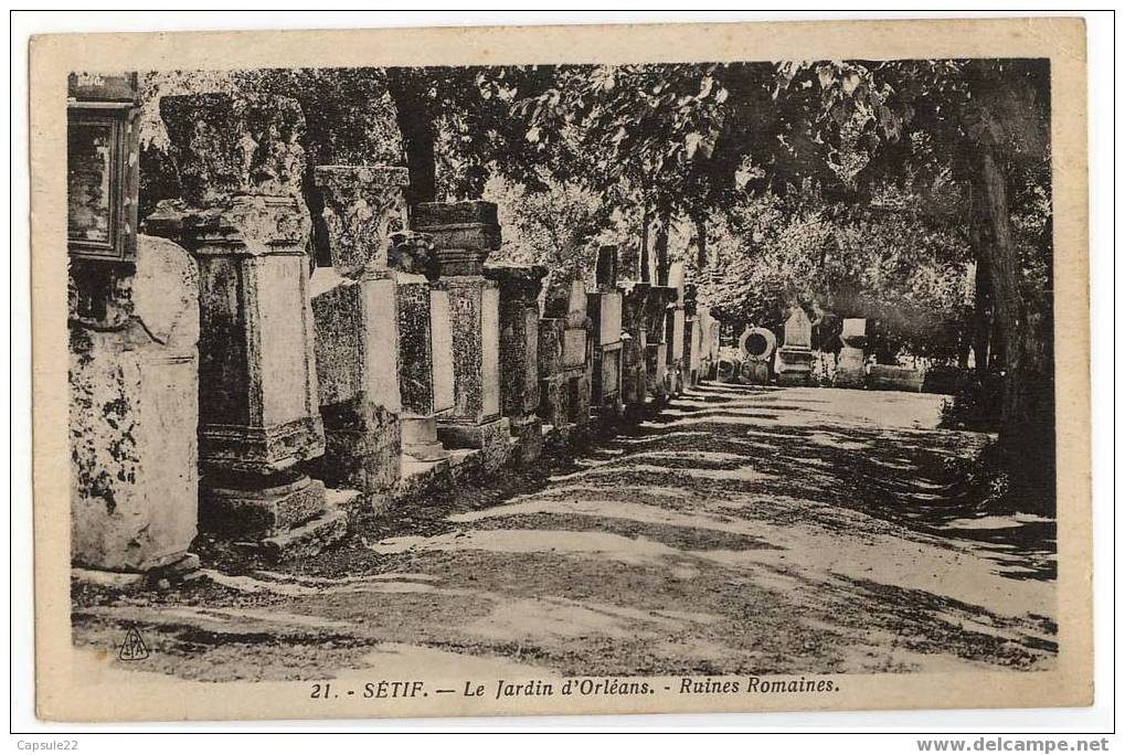 SETIF - Le jardin d´Orléans Ruines romaines