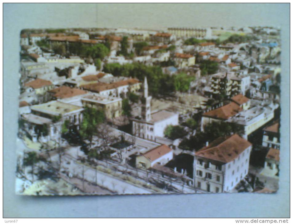 CPSM DE SETIF vue aérienne la mairie et la mosquée