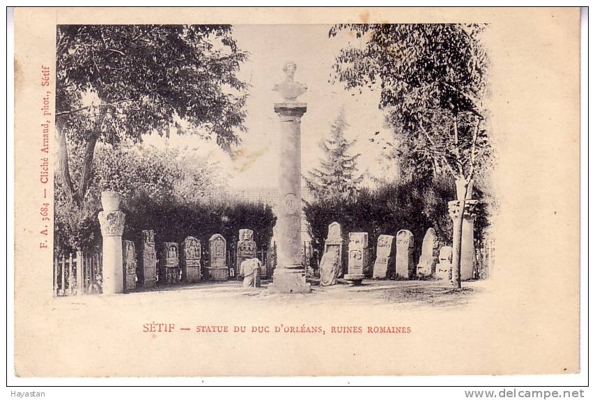 SETIF - STATUE DU DUC D´ORLEANS