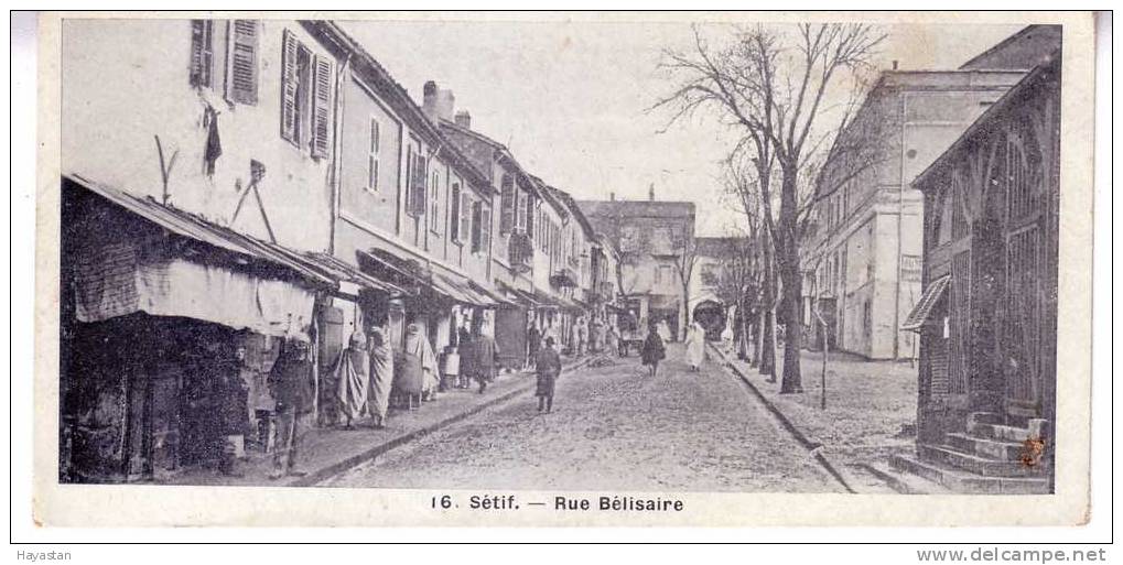 SETIF - RUE BELISSAIRE - CPA PETIT FORMAT