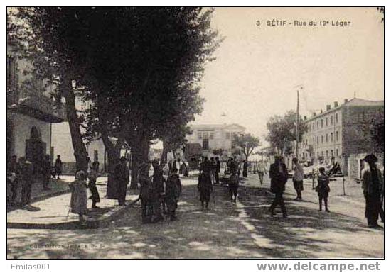 SÉTIF , Rue du 19e Léger .