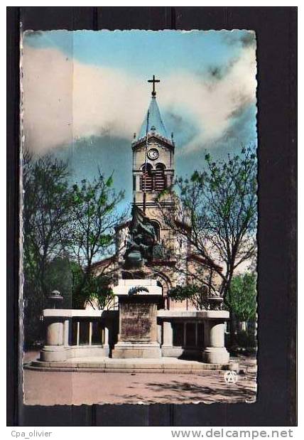 ALGERIE Setif Eglise, Monument aux Morts, couleur, ed Sirecky 3, CPSM 9x14, 195?