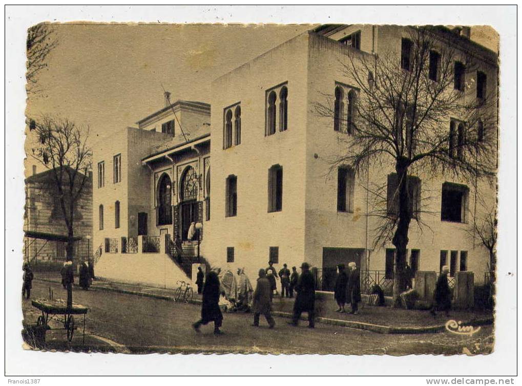 ref 151 - ALGERIE - SETIF - la Nouvelle Poste - 1945 - carte semi-moderne animée